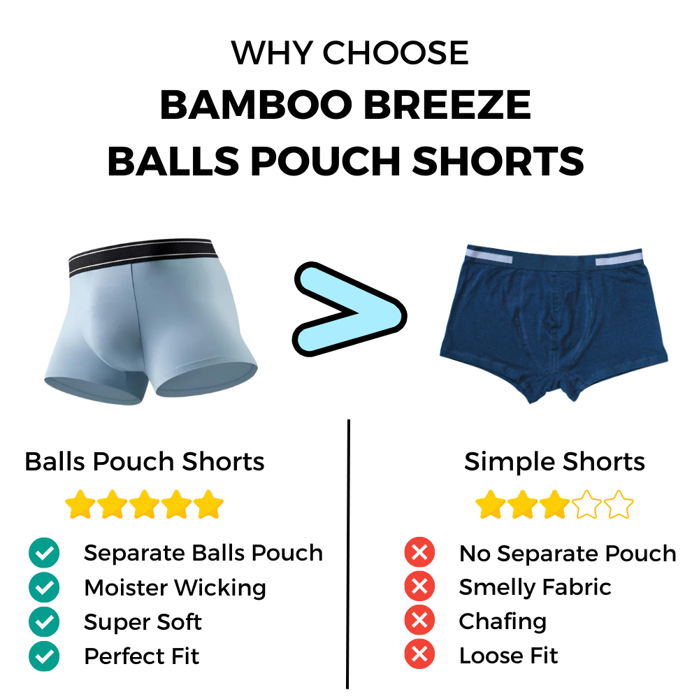 BAMBOO BREEZE BALLS POUCH SHORTS - LET YOUR BALLS BREATHE