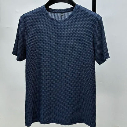 BAMBOO BREEZE SUMMER POLO MESH COLLARLESS