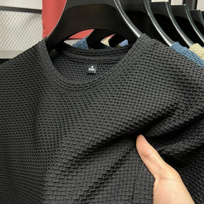 BAMBOO BREEZE SUMMER POLO MESH COLLARLESS